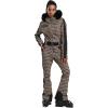 GSOU SNOW Womens Ski Suit One Piece Snowsuit Snowboard Slim Insulated Jumpsuit Jacket Waterproof Windproof for Outdoor Sports(Khaki)