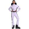 GSOU SNOW Womens Ski Suit One Piece Snowsuit Snowboard Slim Insulated Jumpsuit Jacket Waterproof Windproof for Outdoor Sports(Purple 1)