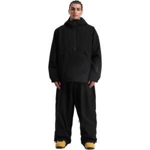 GSOU SNOW Mens Ski Jacket and Pants Set Ski Suit Snowboard Pants Mens Snow Suit Snowboarding Jacket Waterproof Windproof(Black)