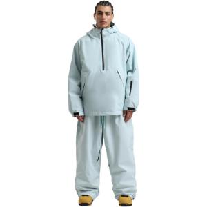 GSOU SNOW Mens Ski Jacket and Pants Set Ski Suit Snowboard Pants Mens Snow Suit Snowboarding Jacket Waterproof Windproof(Blue)