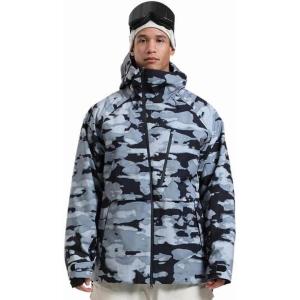 GSOU SNOW Men’s Snowboard Jacket Waterproof Ski Coat Winter Snow Insulated Windproof Jacket(Camouflage)