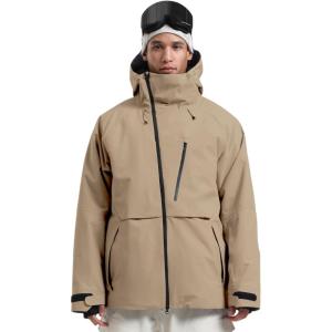 GSOU SNOW Men’s Snowboard Jacket Waterproof Ski Coat Winter Snow Insulated Windproof Jacket(Khaki)