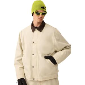 GSOU SNOW Snowboard Jacket Men Ski Jackets Women Snow Jacket Snowboarding Coat Mountain Hooded Waterproof Windproof(Beige 1)