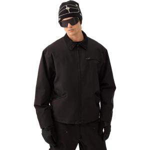 GSOU SNOW Snowboard Jacket Men Ski Jackets Women Snow Jacket Snowboarding Coat Mountain Hooded Waterproof Windproof(Black 2)