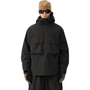GSOU SNOW Snowboard Jacket Men Ski Jackets Women Snow Jacket Snowboarding Coat Mountain Hooded Waterproof Windproof(Black)