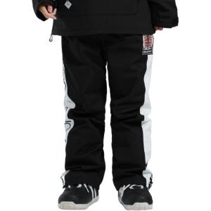 GSOU SNOW Womens Ski Pants Mens Snowboard Pants Waterproof Snow Pants for Winter Outdoor Sport Warm(Black-6)