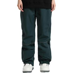 GSOU SNOW Womens Ski Pants Mens Snowboard Pants Waterproof Snow Pants for Winter Outdoor Sport Warm(Green)