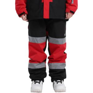 GSOU SNOW Womens Ski Pants Mens Snowboard Pants Waterproof Snow Pants for Winter Outdoor Sport Warm(Red-1)