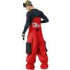 GSOU SNOW Baggy Snowboard Bibs Women Men Ski Pants Loose Fit Overalls Insulated Winter Outdoor Sports Wear(Red 1)