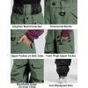 GSOU SNOW Men Snow Pants Baggy Snowboard Pants Women Ski Pants Sport Insulated Loose Waterproof Windproof Winter Hiking Warm(Army Green)