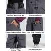 GSOU SNOW Men Snow Pants Baggy Snowboard Pants Women Ski Pants Sport Insulated Loose Waterproof Windproof Winter Hiking Warm(Grey)