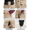 GSOU SNOW Men Snow Pants Baggy Snowboard Pants Women Ski Pants Sport Insulated Loose Waterproof Windproof Winter Hiking Warm(Khaki)