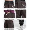 GSOU SNOW Men Super Baggy Ski Pants Loose Snowboard Pants Women Snow Sport Insulated Waterproof Windproof Outdoor Sport(Dark Coffee)