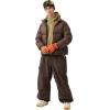 GSOU SNOW Men Super Baggy Ski Pants Loose Snowboard Pants Women Snow Sport Insulated Waterproof Windproof Outdoor Sport(Dark Coffee)