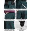 GSOU SNOW Men Super Baggy Ski Pants Loose Snowboard Pants Women Snow Sport Insulated Waterproof Windproof Outdoor Sport(Green)