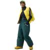 GSOU SNOW Men Super Baggy Ski Pants Loose Snowboard Pants Women Snow Sport Insulated Waterproof Windproof Outdoor Sport(Green)