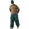 GSOU SNOW Men Super Baggy Ski Pants Loose Snowboard Pants Women Snow Sport Insulated Waterproof Windproof Outdoor Sport(Green)