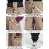 GSOU SNOW Men Super Baggy Ski Pants Loose Snowboard Pants Women Snow Sport Insulated Waterproof Windproof Outdoor Sport(Khaki)