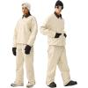 GSOU SNOW Mens Baggy Snowboard Pants Women Ski Pant Loose Fit Snow Pants Insulated Windproof Waterproof Hiking Winter Outdoor(Beige)