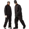 GSOU SNOW Mens Baggy Snowboard Pants Women Ski Pant Loose Fit Snow Pants Insulated Windproof Waterproof Hiking Winter Outdoor(Black)