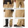 GSOU SNOW Mens Baggy Snowboard Pants Women Ski Pant Loose Fit Snow Pants Insulated Windproof Waterproof Hiking Winter Outdoor(Khaki)