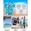 GSOU SNOW Mens Fishing Shirts Short Sleeve Button Up Hiking Shirt Cooling Quick Dry Vented(Green Leaf)