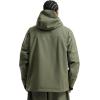 GSOU SNOW Men’s Ski Jacket Waterproof Snowboard Jackets Windproof Baggy Snowboarding Coat Winter Outdoor Sports Snow Hooded(Army Green)