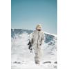 GSOU SNOW Men’s Ski Jacket Waterproof Snowboard Jackets Windproof Baggy Snowboarding Coat Winter Outdoor Sports Snow Hooded(Beige)