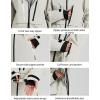 GSOU SNOW Men’s Ski Jacket Waterproof Snowboard Jackets Windproof Baggy Snowboarding Coat Winter Outdoor Sports Snow Hooded(Beige)