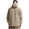 GSOU SNOW Men’s Ski Jacket Waterproof Snowboard Jackets Windproof Baggy Snowboarding Coat Winter Outdoor Sports Snow Hooded(Khaki)