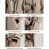 GSOU SNOW Men’s Ski Jacket Waterproof Snowboard Jackets Windproof Baggy Snowboarding Coat Winter Outdoor Sports Snow Hooded(Khaki)