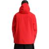 GSOU SNOW Men’s Ski Jacket Waterproof Snowboard Jackets Windproof Baggy Snowboarding Coat Winter Outdoor Sports Snow Hooded(Red)