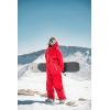 GSOU SNOW Men’s Ski Jacket Waterproof Snowboard Jackets Windproof Baggy Snowboarding Coat Winter Outdoor Sports Snow Hooded(Red)
