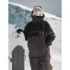 GSOU SNOW Men’s Snowboarding Jacket Loose Ski Snow Coat Waterproof Insulated Unisex Winter Jacket(Black)