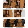 GSOU SNOW Ski Suit Men Baggy Ski Jacket and Pants Set Snow Suit Washed Effect Waterproof Insulated Windproof for Snow Sport(Coffee)