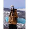 GSOU SNOW Ski Suit Men Baggy Ski Jacket and Pants Set Snow Suit Washed Effect Waterproof Insulated Windproof for Snow Sport(Coffee)