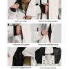 GSOU SNOW Ski Suit Men Baggy Ski Jacket and Pants Set Snow Suit Washed Effect Waterproof Insulated Windproof for Snow Sport(Off-white)