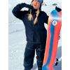 GSOU SNOW Womens Mens Snowboard Pants Baggy Ski Snow Pants Loose Cargo Sport Outdoor Insulation Waterproof(Black-100)