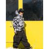 GSOU SNOW Womens Mens Snowboard Pants Baggy Ski Snow Pants Loose Cargo Sport Outdoor Insulation Waterproof(Black-100)