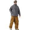 GSOU SNOW Womens Mens Snowboard Pants Baggy Ski Snow Pants Loose Cargo Sport Outdoor Insulation Waterproof(Coffe)