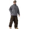 GSOU SNOW Womens Mens Snowboard Pants Baggy Ski Snow Pants Loose Cargo Sport Outdoor Insulation Waterproof(Dark Coffe)