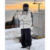 GSOU SNOW Womens Mens Snowboard Pants Baggy Ski Snow Pants Loose Cargo Sport Outdoor Insulation Waterproof(Dark Coffe)