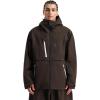 GSOU SNOW Men’s Ski Jacket Waterproof Snowboard Jackets Windproof Baggy Snowboarding Coat Winter Outdoor Sports Snow Hooded(Dark Brown)