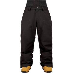 GSOU SNOW Mens Baggy Snowboard Pants Women Ski Pant Loose Fit Snow Pants Insulated Windproof Waterproof Hiking Winter Outdoor(Black)
