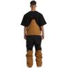 GSOU SNOW Snowboard Bibs Mens Ski Bibs Overalls Snow Pants Womens Waterproof Insulated Sport(Brown)