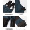 GSOU SNOW Snowboard Bibs Mens Ski Bibs Overalls Snow Pants Womens Waterproof Insulated Sport(Dark Blue)