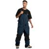 GSOU SNOW Snowboard Bibs Mens Ski Bibs Overalls Snow Pants Womens Waterproof Insulated Sport(Dark Blue)