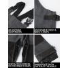 GSOU SNOW Snowboard Bibs Mens Ski Bibs Overalls Snow Pants Womens Waterproof Insulated Sport(Denim Grey)