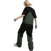 GSOU SNOW Snowboard Bibs Mens Ski Bibs Overalls Snow Pants Womens Waterproof Insulated Sport(Green)
