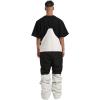 GSOU SNOW Snowboard Bibs Mens Ski Bibs Overalls Snow Pants Womens Waterproof Insulated Sport(Off-white)